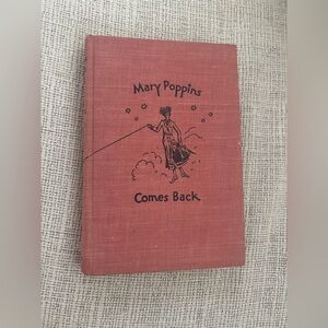 Vintage Mary Poppins Comes Back book By P. L. Travers, 1935, 1963 No Dust Jacket